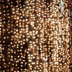 Abstract glowing light patterns on dark background